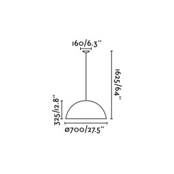 Colgante Magma blanco y oro Faro